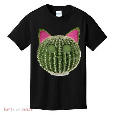 Watermelon Cactus Cat Catcus Kids T-Shirt
