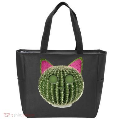 Watermelon Cactus Cat Catcus Tote Bag