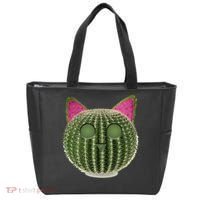 Watermelon Cactus Cat Catcus Tote Bag thumb 0