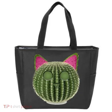 Watermelon Cactus Cat Catcus Tote Bag