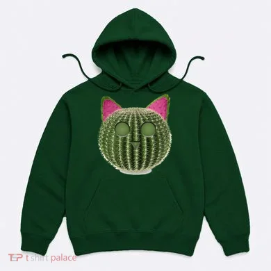 Watermelon Cactus Cat Catcus Hoodie