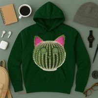 Watermelon Cactus Cat Catcus Hoodie thumb 3