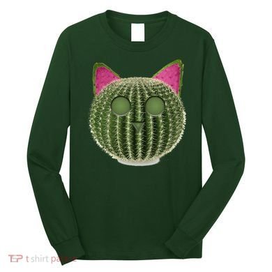 Watermelon Cactus Cat Catcus Long Sleeve Shirt