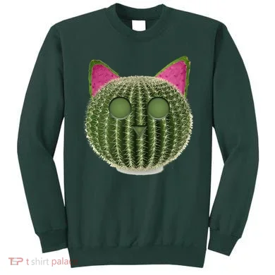 Watermelon Cactus Cat Catcus Sweatshirt