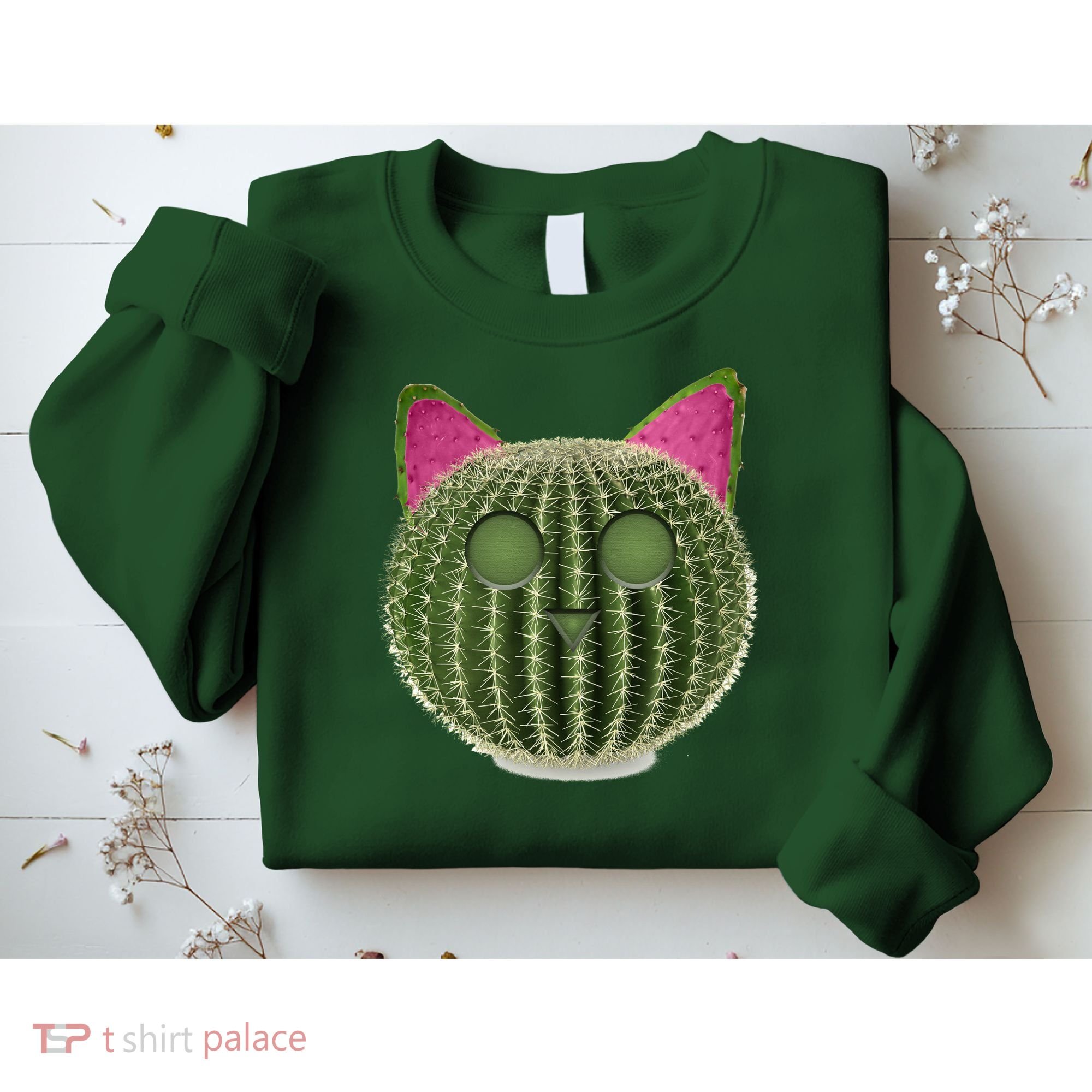 Watermelon Cactus Cat Catcus Sweatshirt