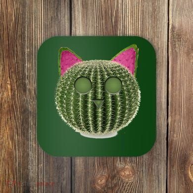 Watermelon Cactus Cat Catcus Coaster