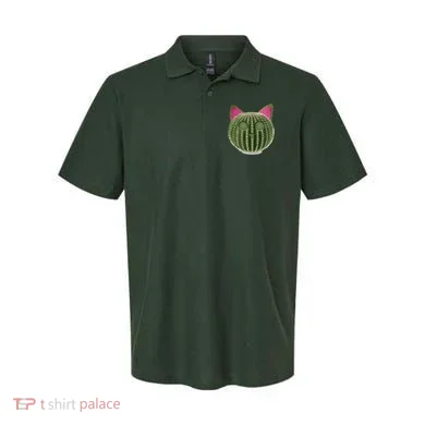 Watermelon Cactus Cat Catcus Polo