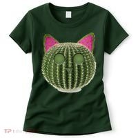 Watermelon Cactus Cat Catcus Women's T-Shirt thumb 0