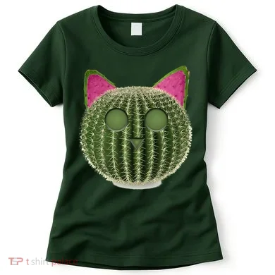 Watermelon Cactus Cat Catcus Women's T-Shirt