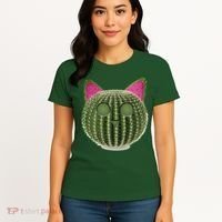Watermelon Cactus Cat Catcus Women's T-Shirt thumb 4
