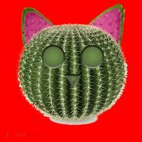 Watermelon Cactus Cat Catcus Santa Hat thumb 1
