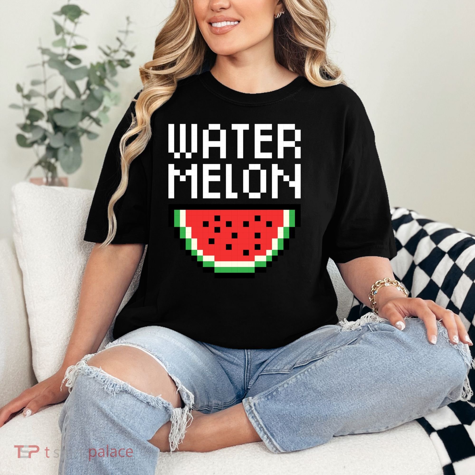 Watermelon Pixelated Retro Comfort Colors T-Shirt