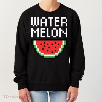 Watermelon Pixelated Retro Women's Sweatshirt