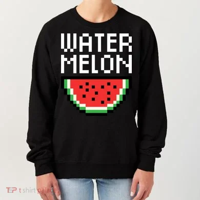 Watermelon Pixelated Retro Women's Sweatshirt