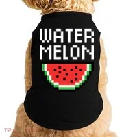 Watermelon Pixelated Retro Doggie Tank thumb 0