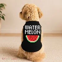 Watermelon Pixelated Retro Doggie Tank thumb 2