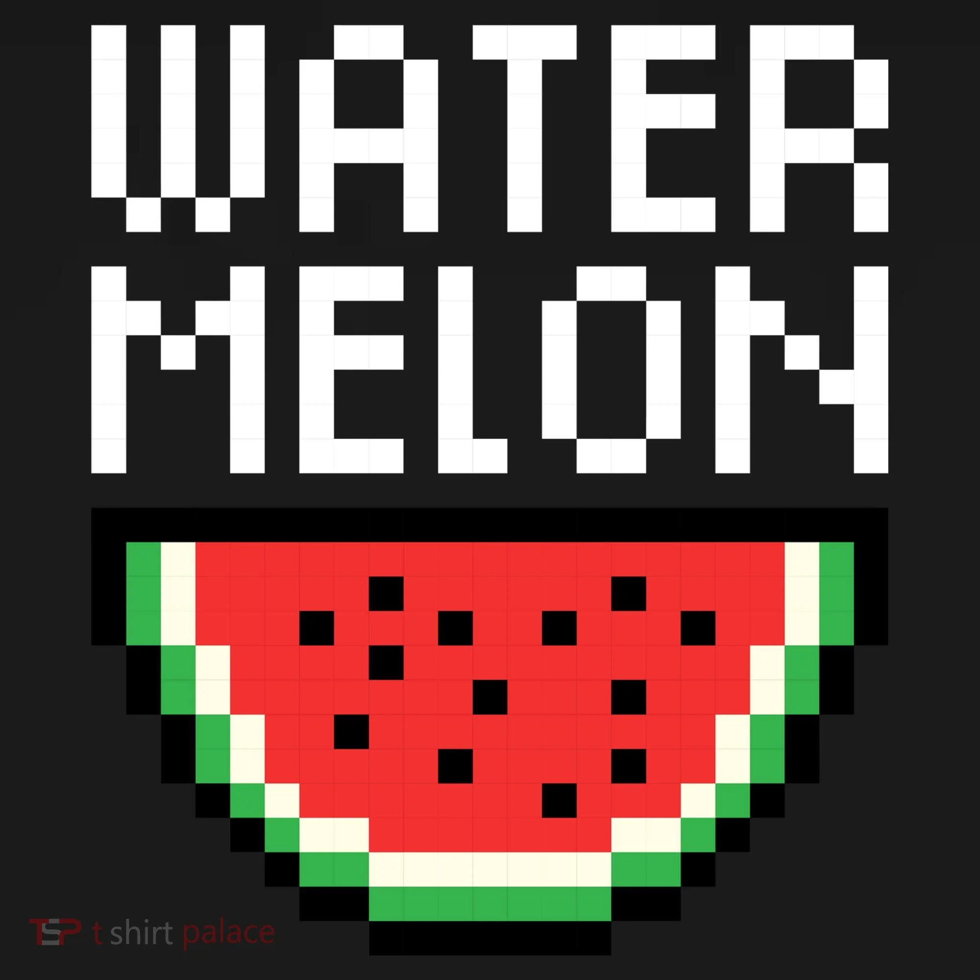 Watermelon Pixelated Retro Doggie Tank