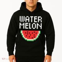 Watermelon Pixelated Retro Hoodie thumb 2