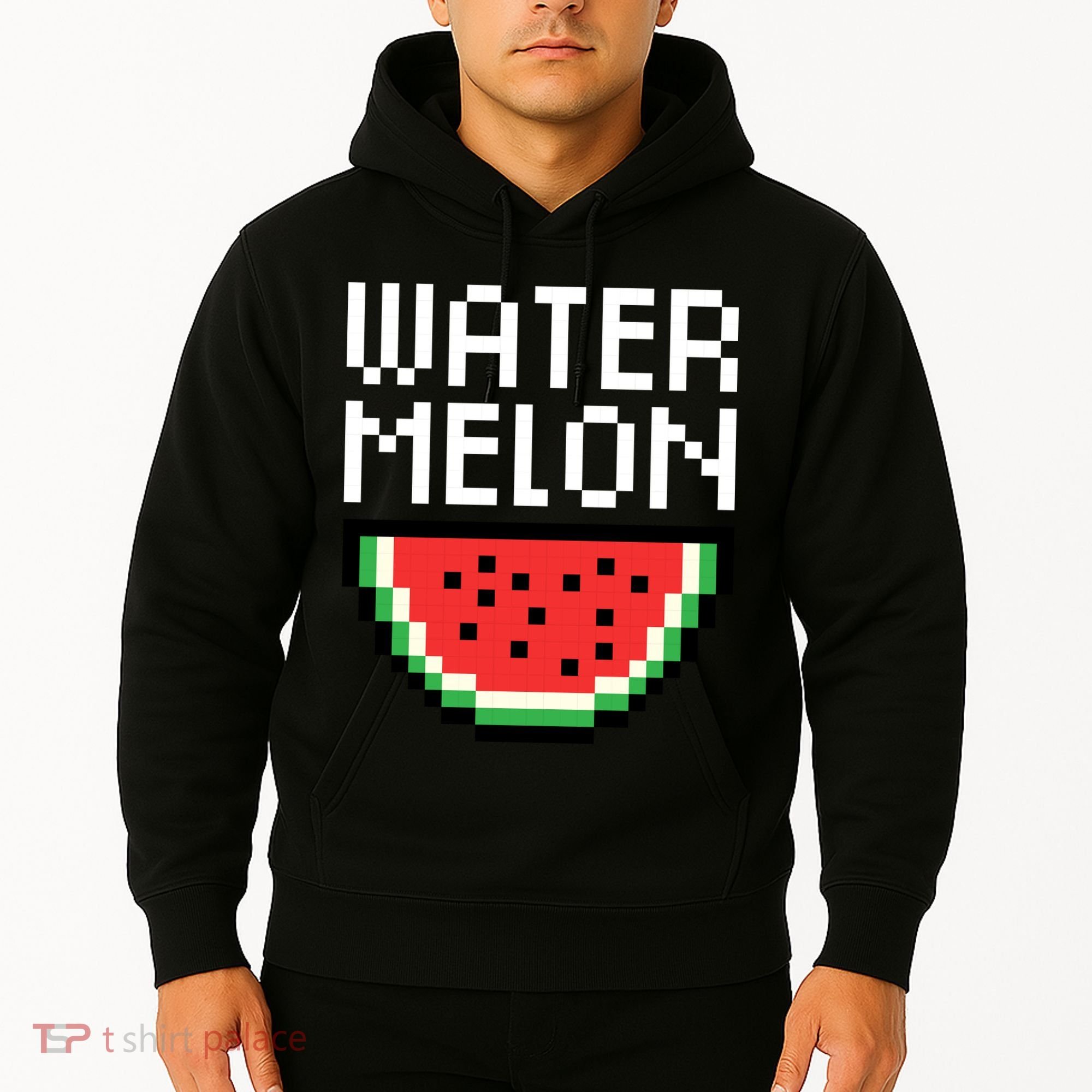 Watermelon Pixelated Retro Hoodie