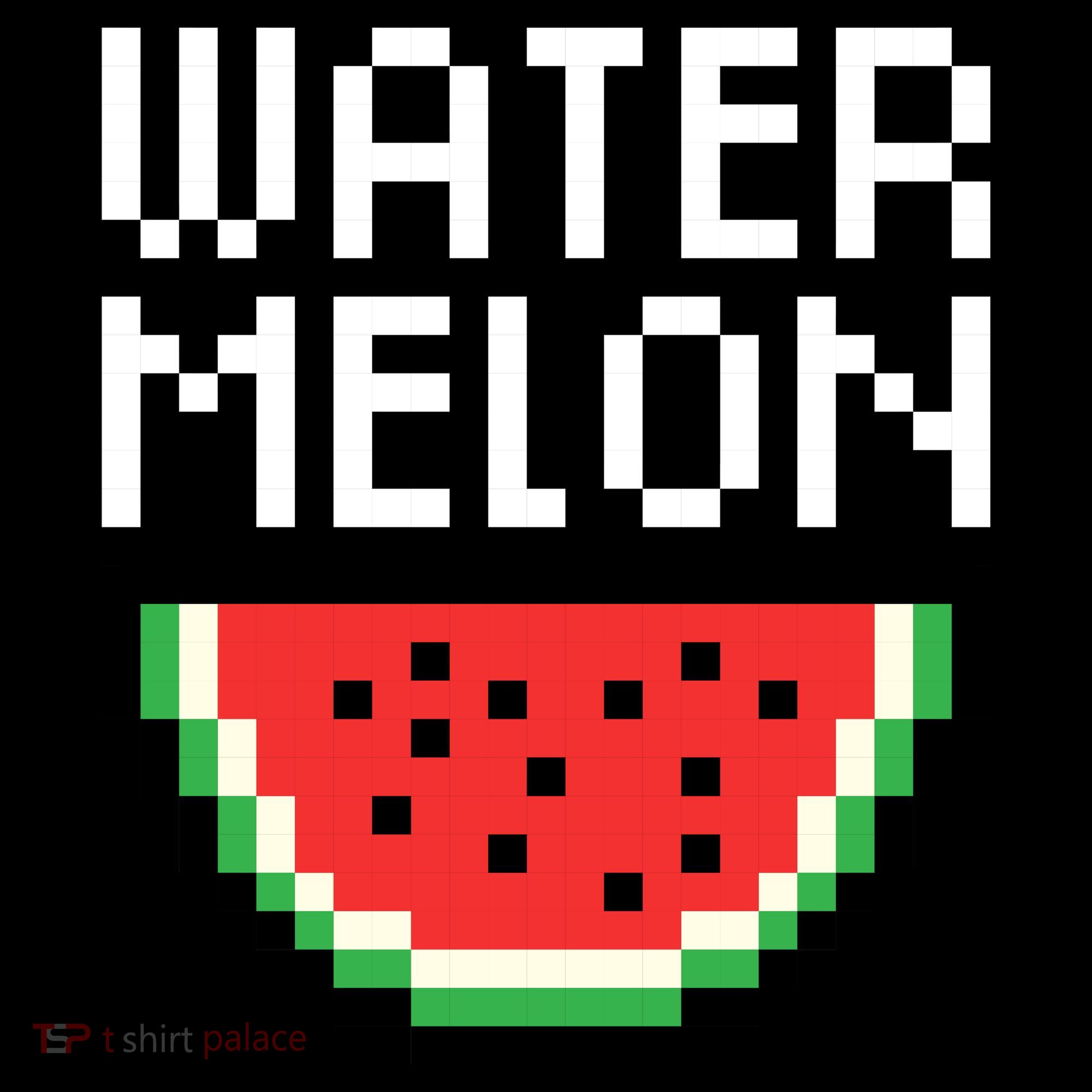 Watermelon Pixelated Retro Long Sleeve Shirt