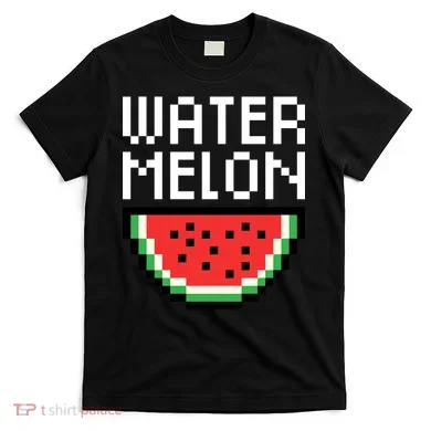 Watermelon Pixelated Retro T-Shirt
