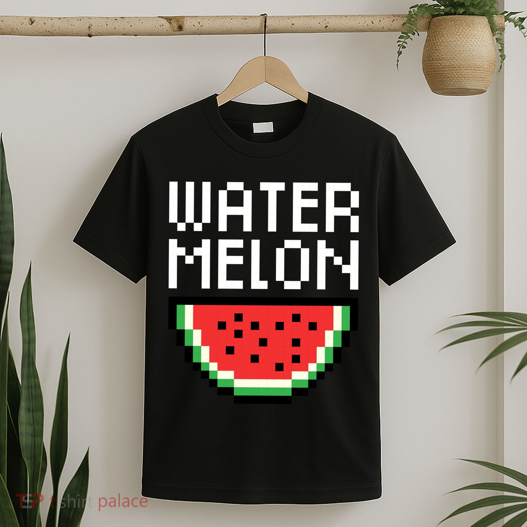Watermelon Pixelated Retro T-Shirt