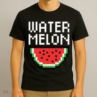 Watermelon Pixelated Retro T-Shirt thumb 3