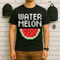 Watermelon Pixelated Retro T-Shirt thumb 6