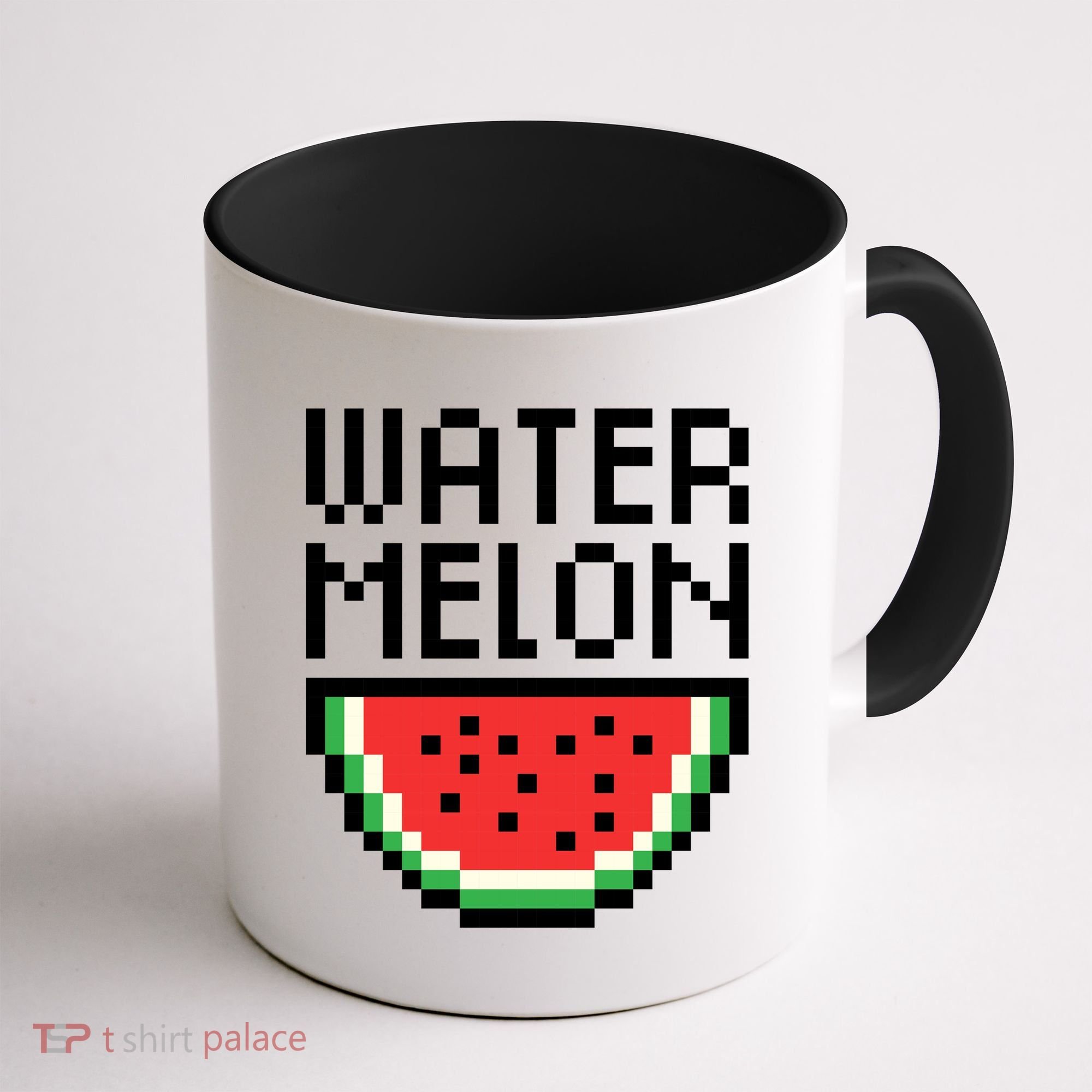 Watermelon Pixelated Retro Coffee Mug
