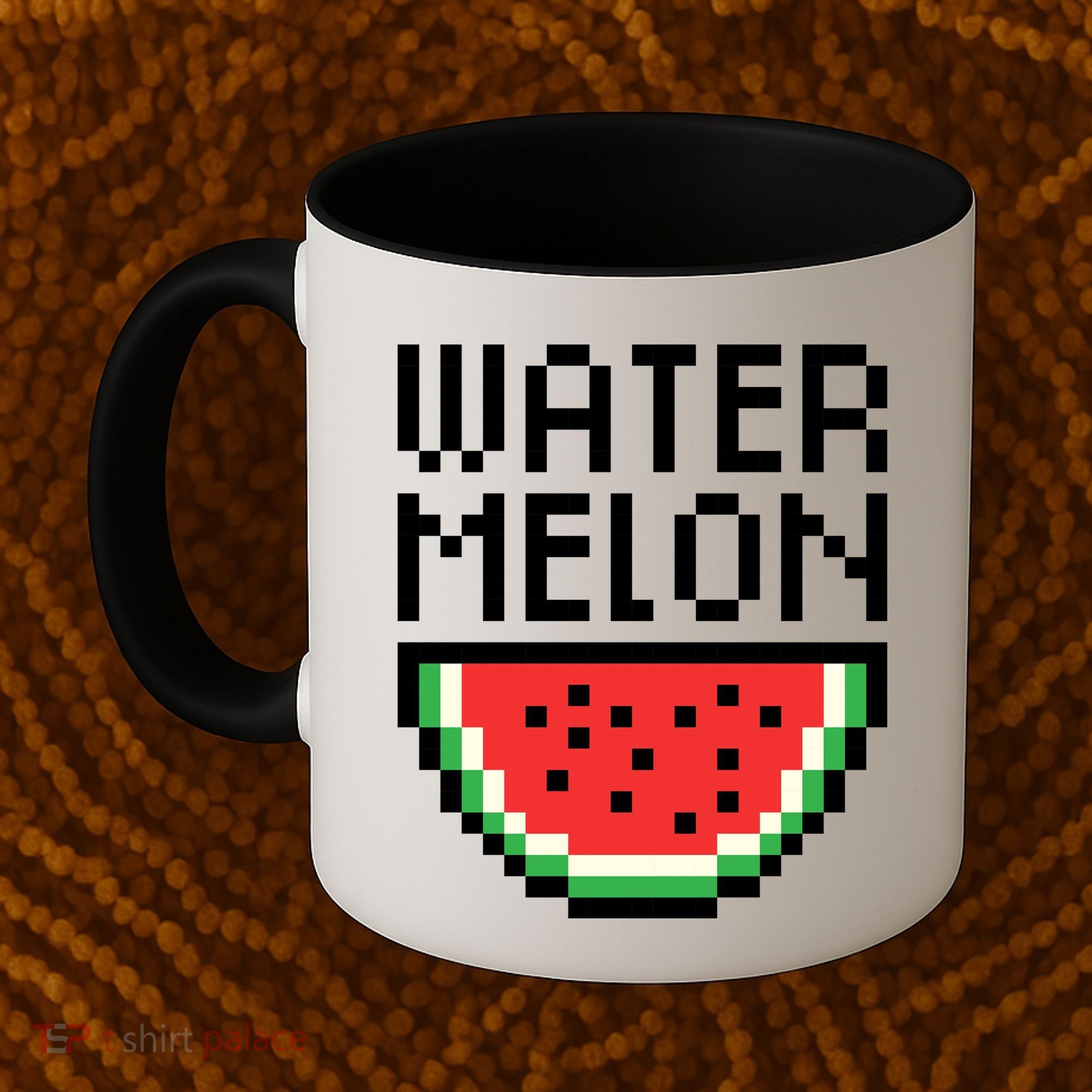Watermelon Pixelated Retro Coffee Mug
