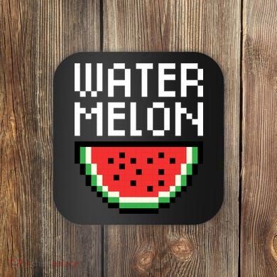 Watermelon Pixelated Retro Coaster