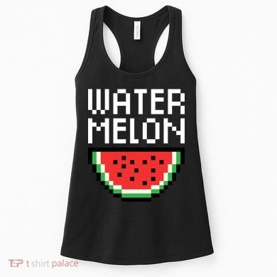Watermelon Pixelated Retro Women's Tank Top