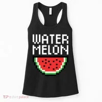 Watermelon Pixelated Retro Women's Tank Top thumb 0