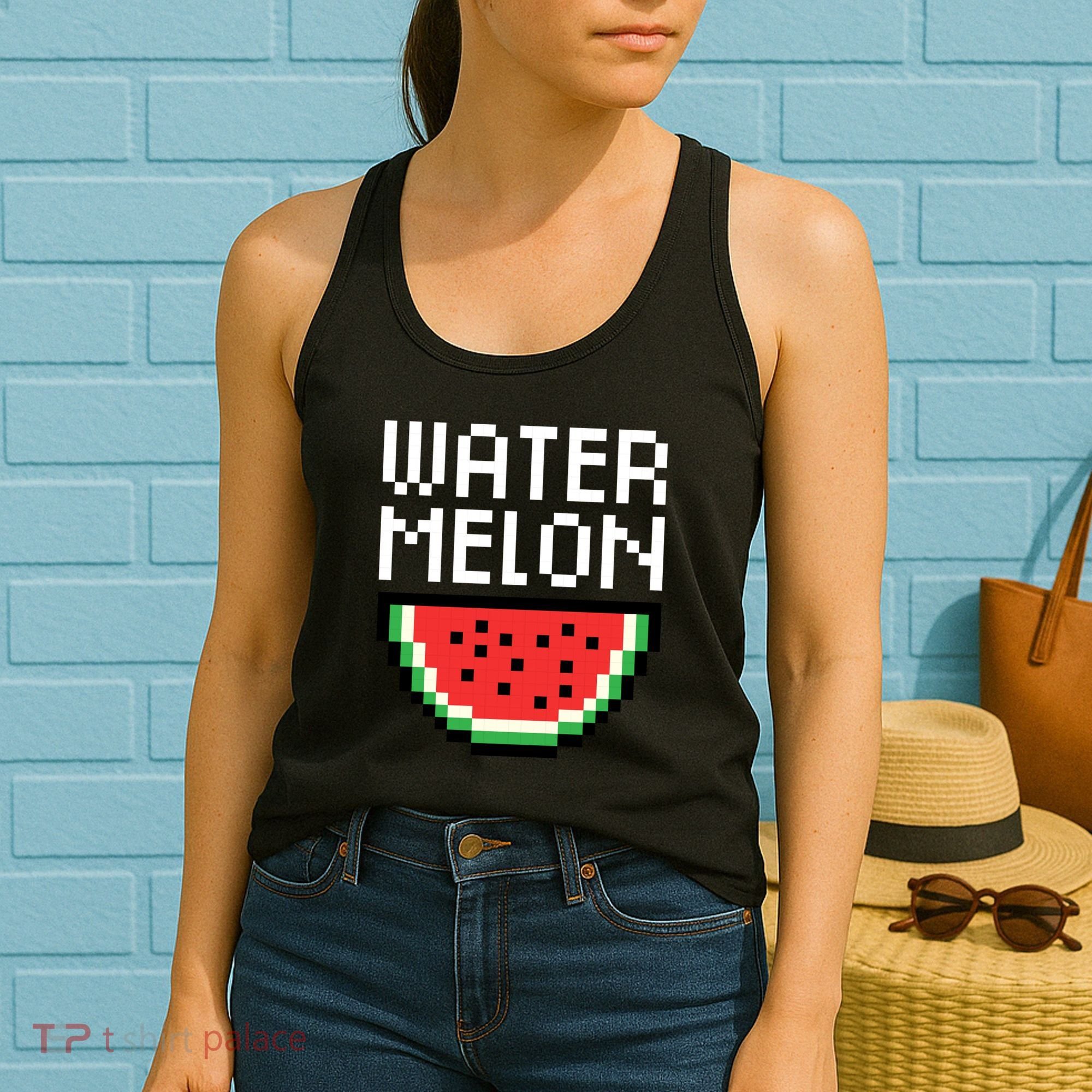 Watermelon Pixelated Retro Women's Tank Top