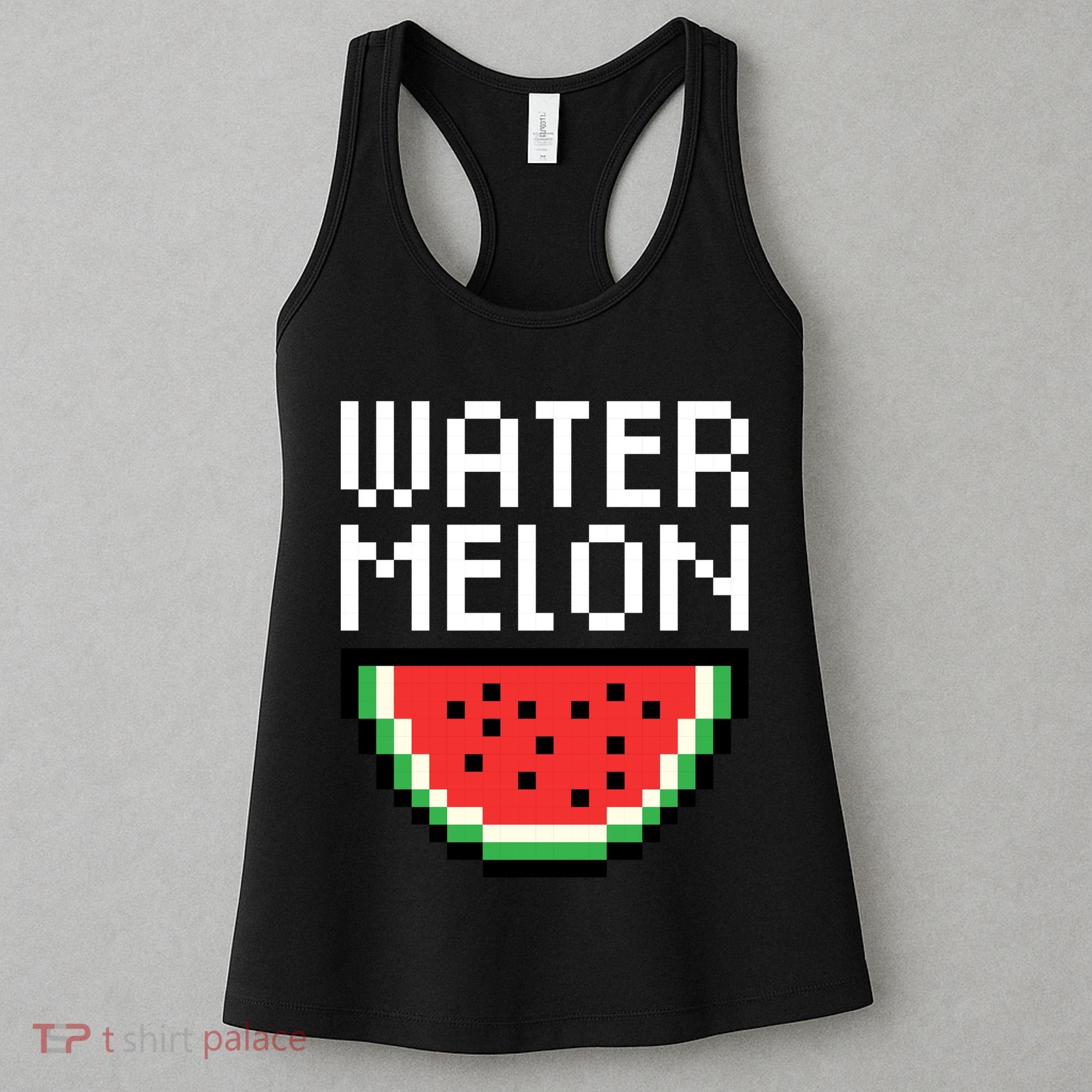 Watermelon Pixelated Retro Women's Tank Top