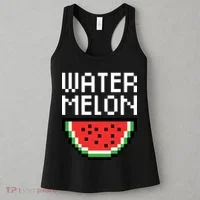Watermelon Pixelated Retro Women's Tank Top thumb 3