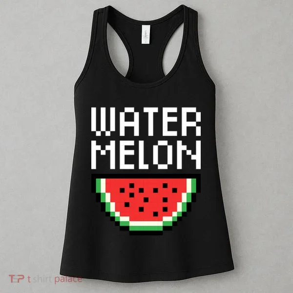 Watermelon Pixelated Retro Women's Tank Top