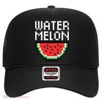 Watermelon Pixelated Retro Hat thumb 0