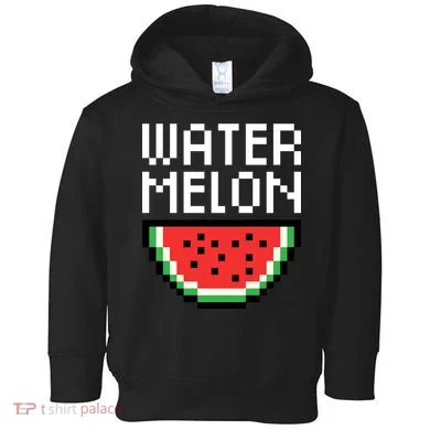 Watermelon Pixelated Retro Toddler Hoodie