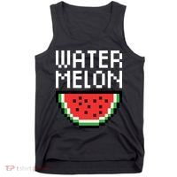 Watermelon Pixelated Retro Tank Top thumb 0