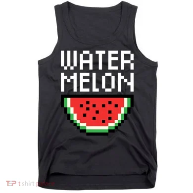 Watermelon Pixelated Retro Tank Top