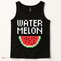 Watermelon Pixelated Retro Tank Top thumb 2
