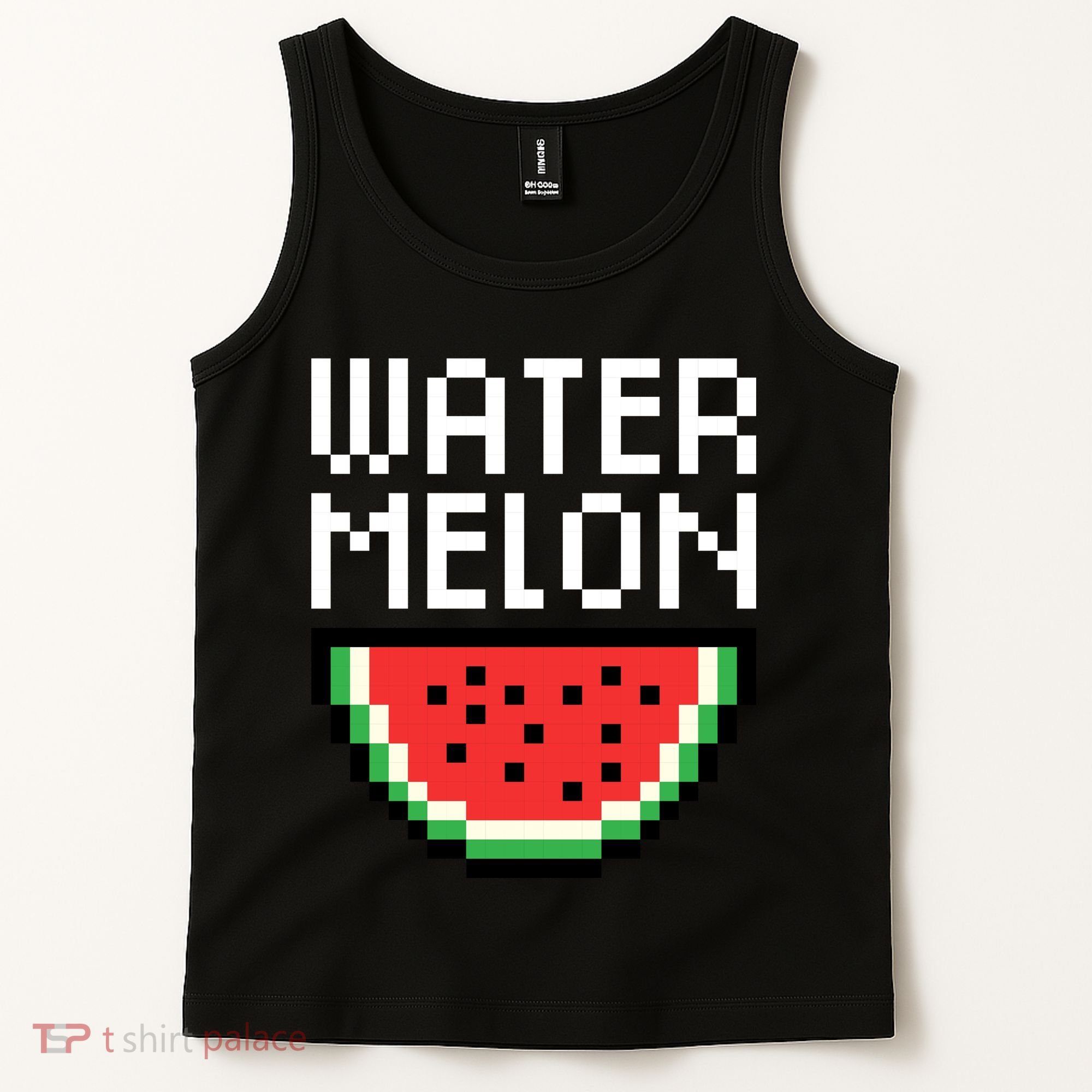 Watermelon Pixelated Retro Tank Top