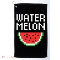 Watermelon Pixelated Retro Golf Towel thumb 0