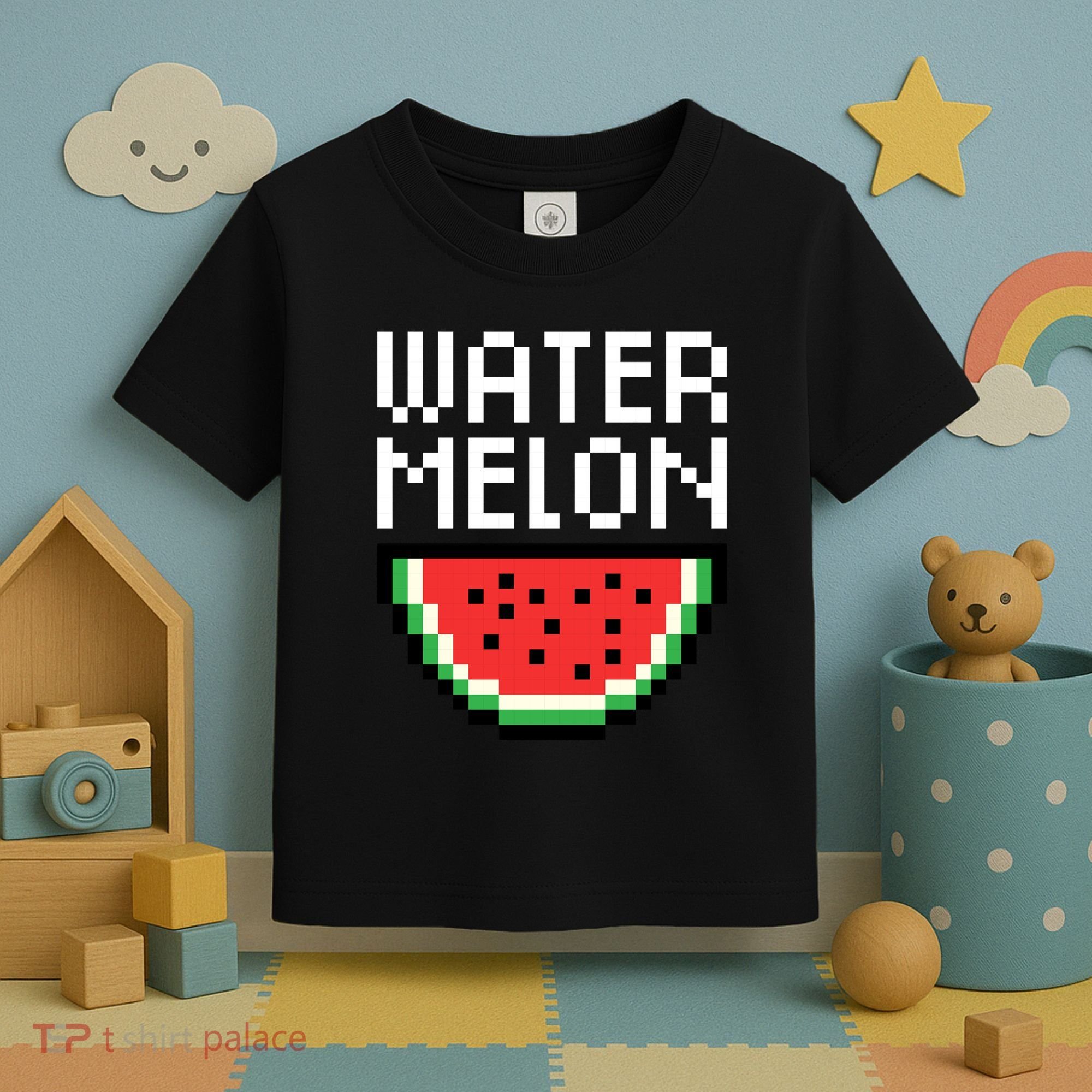 Watermelon Pixelated Retro Toddler T-Shirt