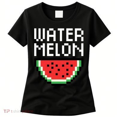 Watermelon Pixelated Retro Women's T-Shirt