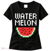 Watermelon Pixelated Retro Women's T-Shirt thumb 0