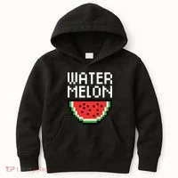 Watermelon Pixelated Retro Kids Hoodie thumb 0