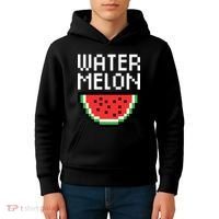 Watermelon Pixelated Retro Kids Hoodie thumb 4