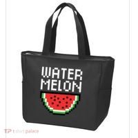 Watermelon Pixelated Retro Tote Bag thumb 3